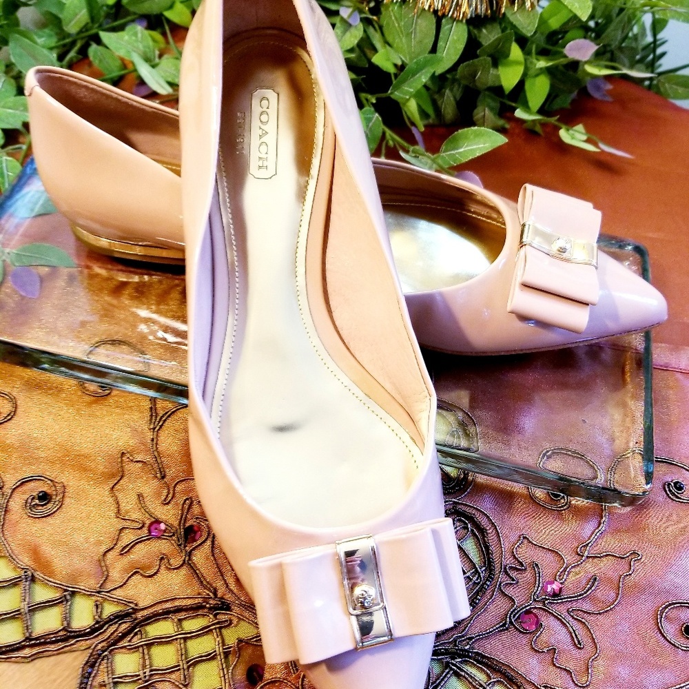 Coach Wendy flats in Dusty Rose, sz 8.5